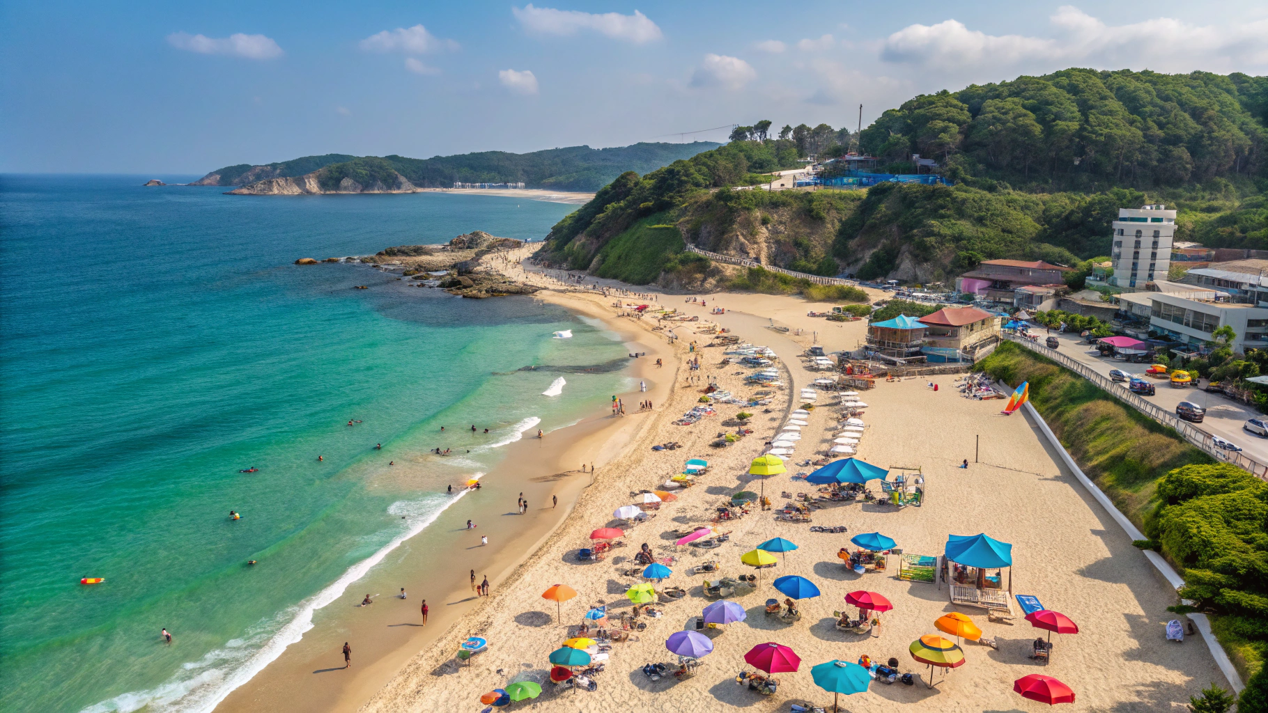 해수욕장 이미지