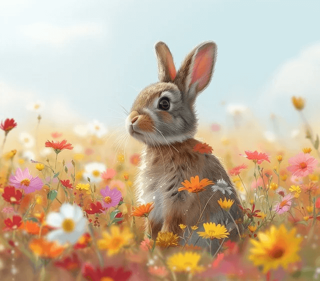 2024년 신년운세 토끼띠 3월 나는 봄의 제왕이야~