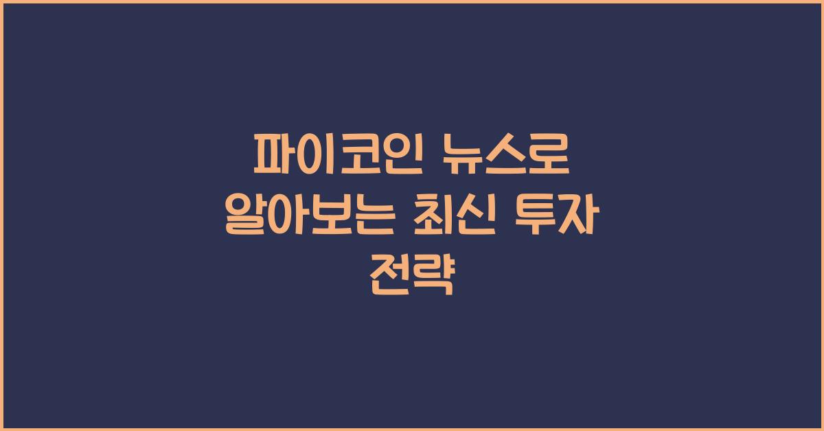 파이코인 뉴스