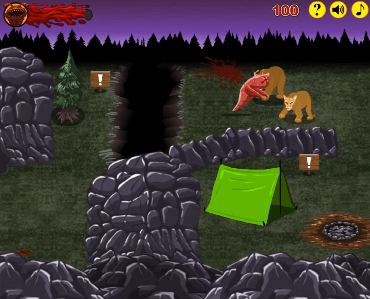 외계-기생충이-사자를-사냥하는-화면