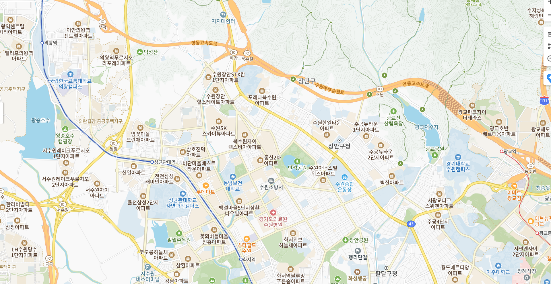 북수원자이렉스비아 입지