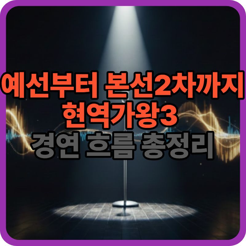 현역가왕3 예선부터 본선 2차까지 총정리｜마녀사냥&rarr;주홍글씨&rarr;흑기사 경연 흐름 한눈에