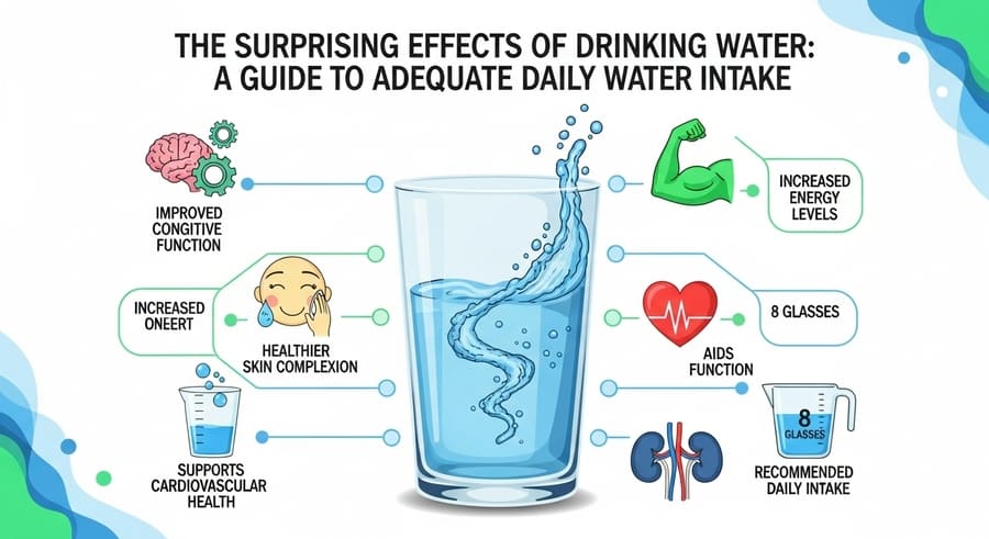 물 마시는 습관의 놀라운 효과: 하루 적정 수분 섭취 가이드