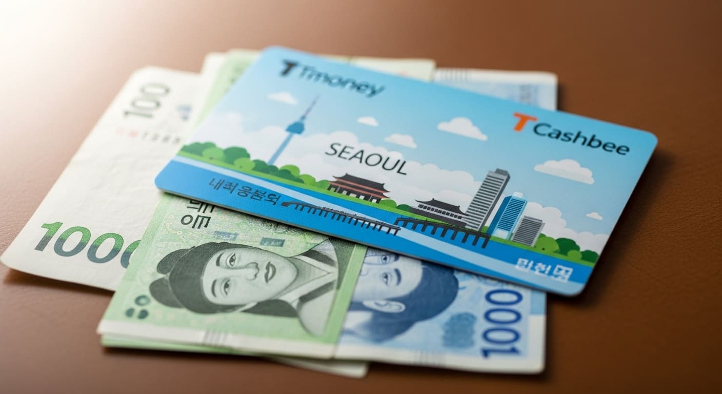 편의점 카운터에서 티머니 환불을 진행하는 장면