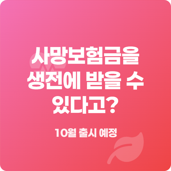 사망보험금, 이제 55세부터 연금으로 받으세요