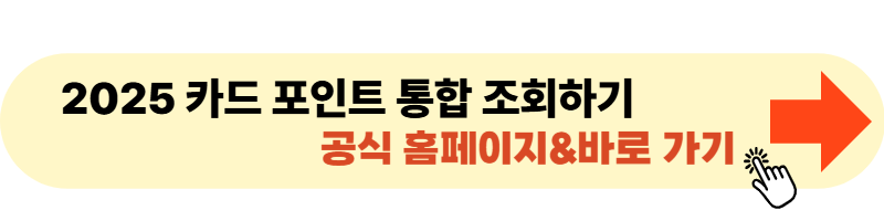 2025 카드 포인트 통합 조회하기 사이트 바로가기
