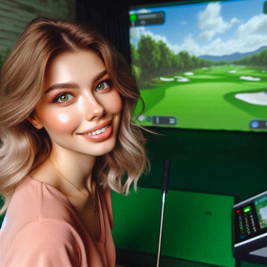 스크린골프장 배경