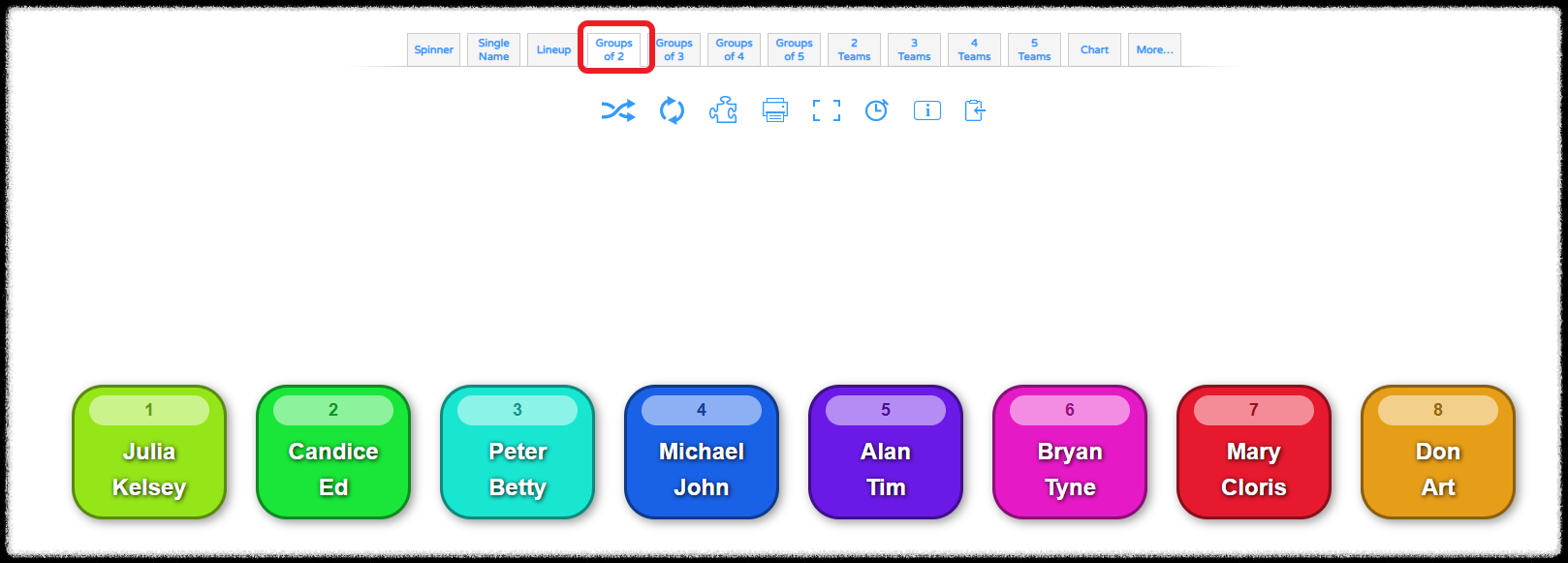 강의 도구 모둠 조별과제 랜덤 조 편성 어플 플리피티 Flippity 스트레스없는