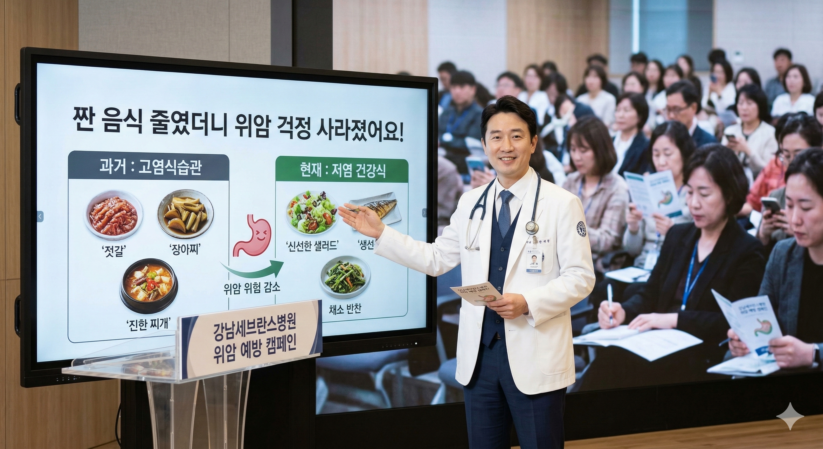 짠음식 줄였더니 위암 걱정 사라졌어요