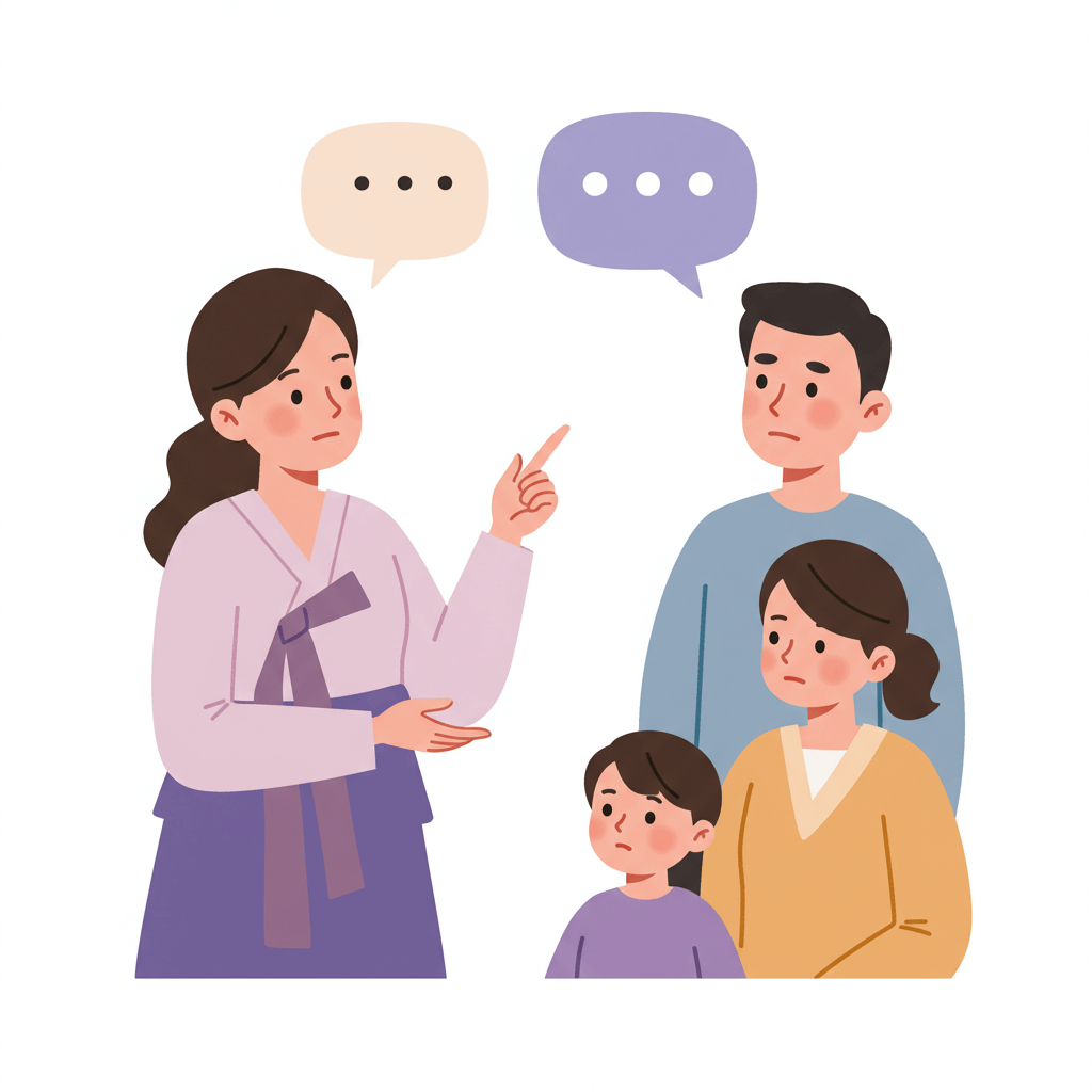 부모가 자녀장려금 상담을 의논하는 장면