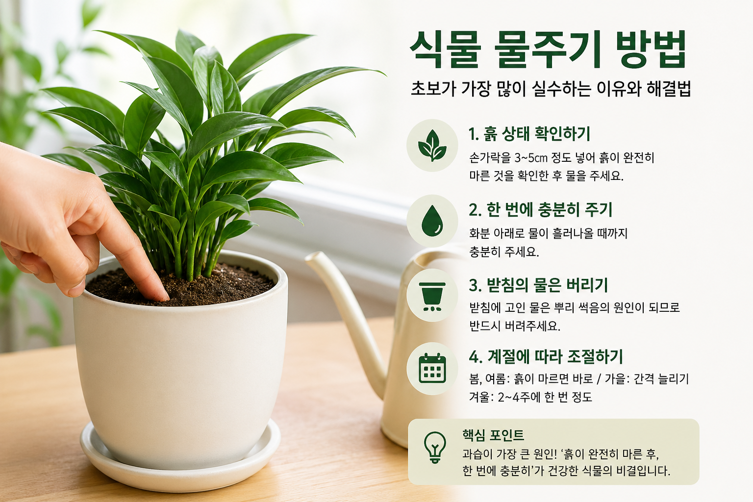 식물 물주기 방법