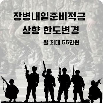 장병내일준비적금 상향 한도변경