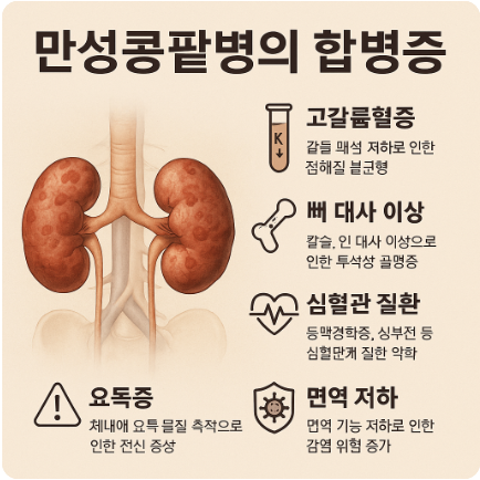 만성콩팥병이 유발하는 주요 합병증과 그 대응 전략