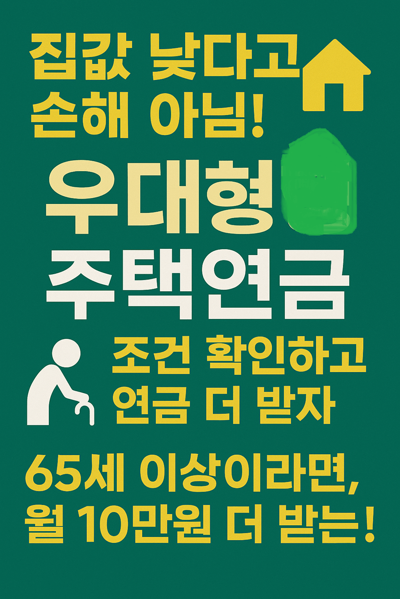 우대형 주택연금 조건