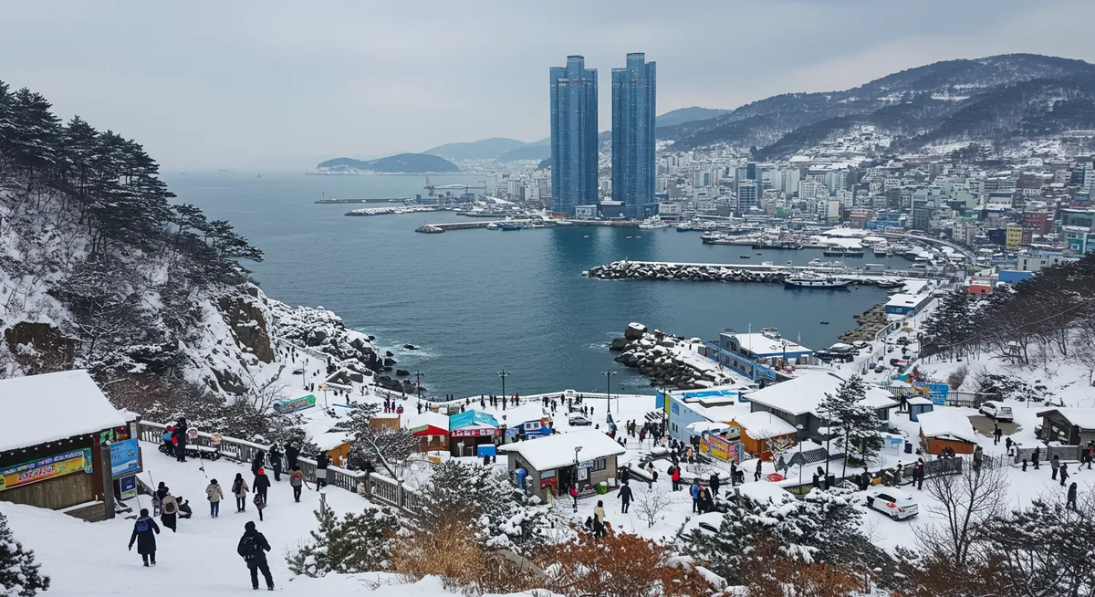 부산 겨울 사진
