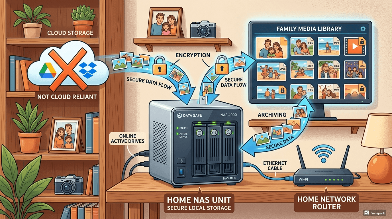 가정용 NAS 구축 완벽 가이드 &ndash; 클라우드 없이 가족 사진&middot;영상 우리 집 서버에 안전하게 보관하는 법 참고 이미지