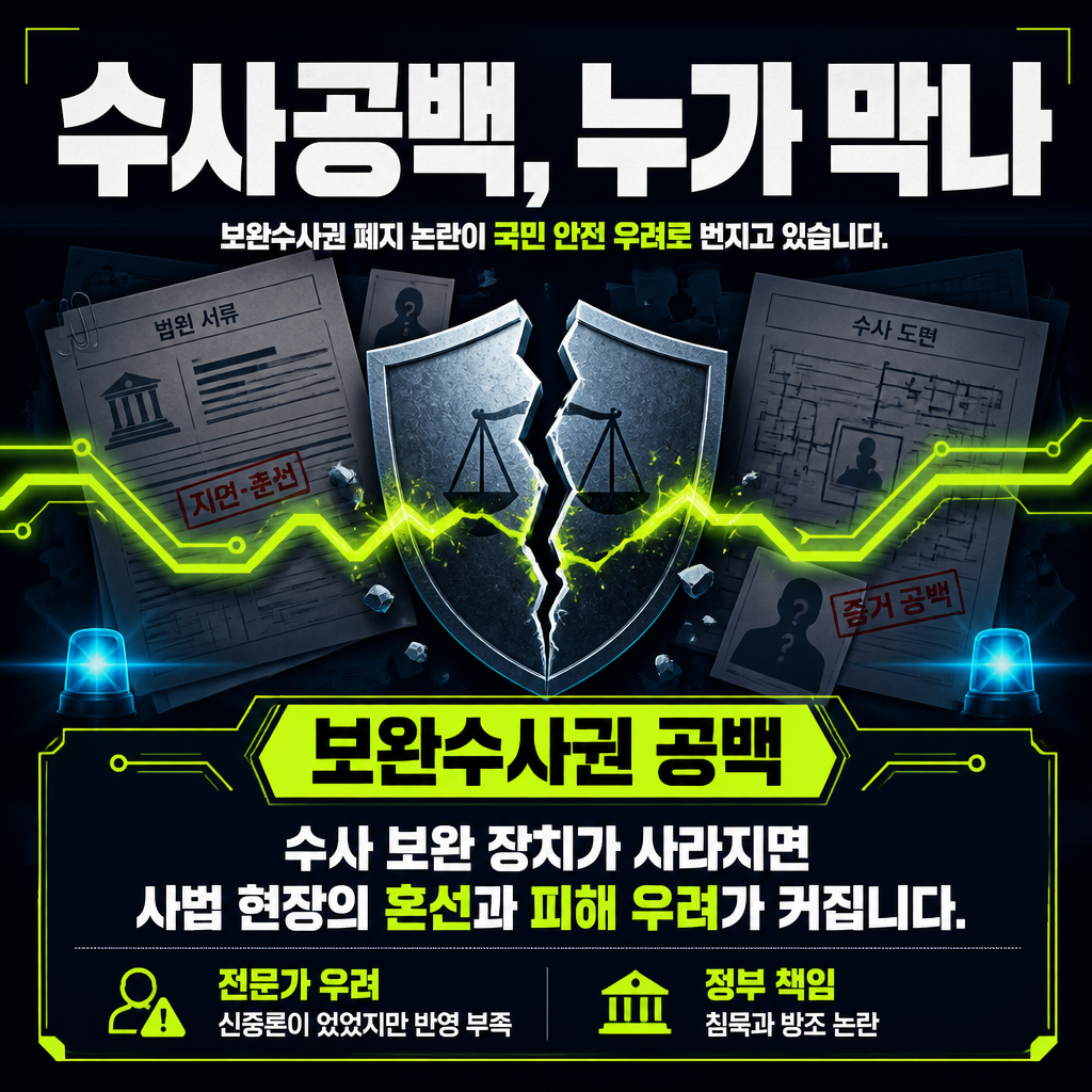 수사공백, 누가 막나