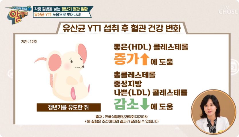 갱년기 유산균 yt1 알맹이 이시은출연