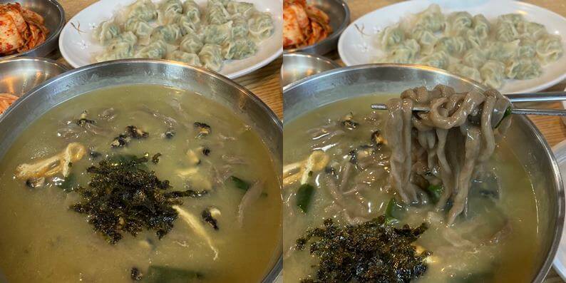 중문-수두리-보말칼국수-비주얼