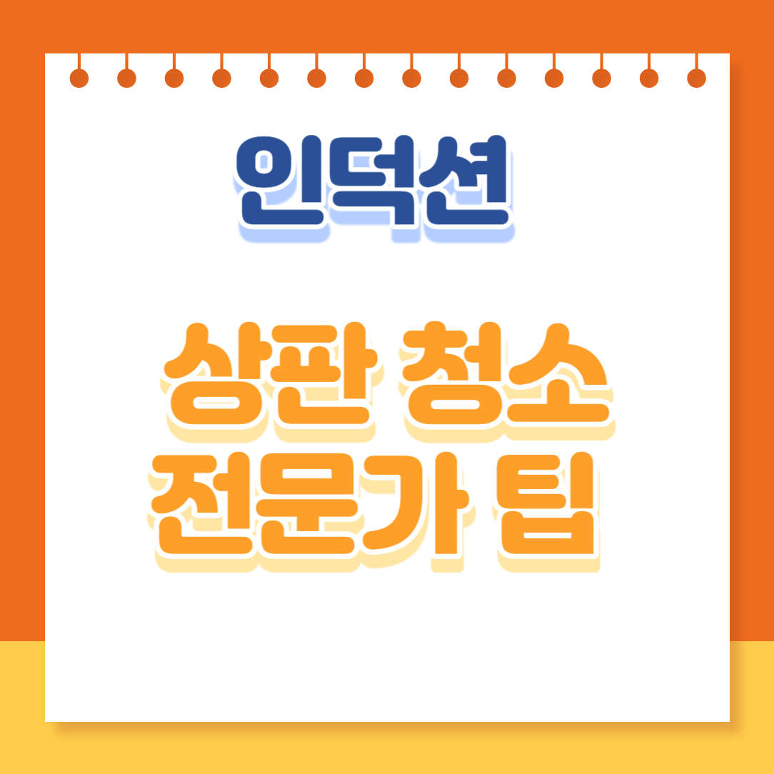 인덕션 청소방법