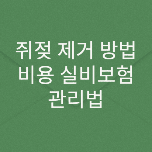 쥐젖 제거 방법, 비용, 실비보험, 관리