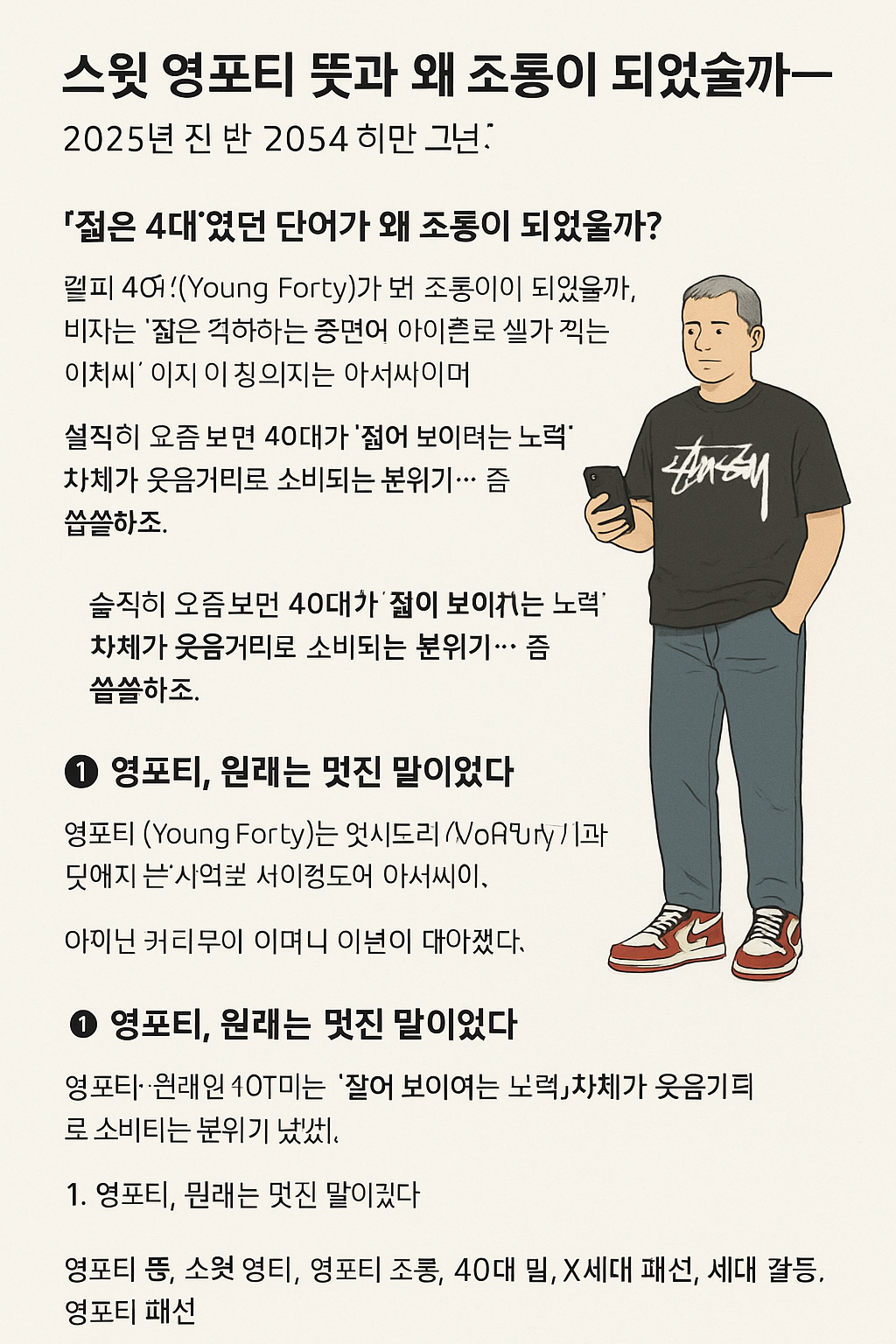 스윗 영포티 뜻과 논란, 2025년 그 복잡한 진심