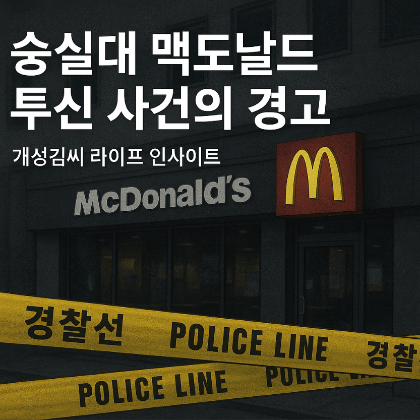 숭실대맥도날드투신,숭실대 맥도날드 직장 내 괴롭힘 사건,프랜차이즈 점포 괴롭힘 문제,노동 인권,산업안전보건법 위반