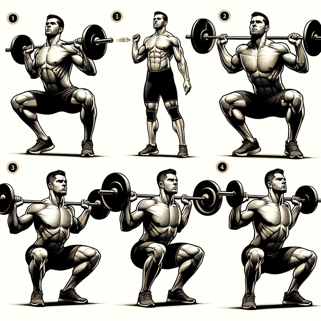 점프 스쿼트, 스모 스쿼트, 원암 덤벨 스쿼트, 오버헤드 스쿼트