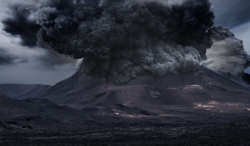 일본 내 화산별 위협도 비교 이미지