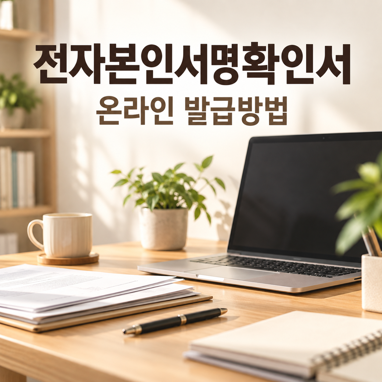 전자본인서명확인서 발급방법 대표 이미지