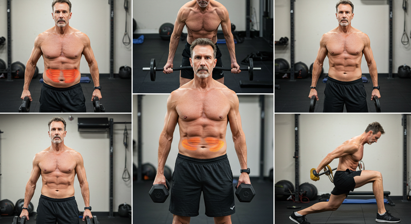 중년 근육량 유지하며 체지방만 태우는 '선택적 감량' 테크닉에 대한 이미지