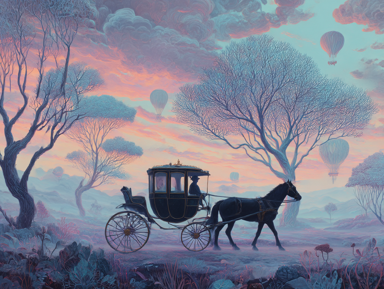 마차를 타고 가는 꿈