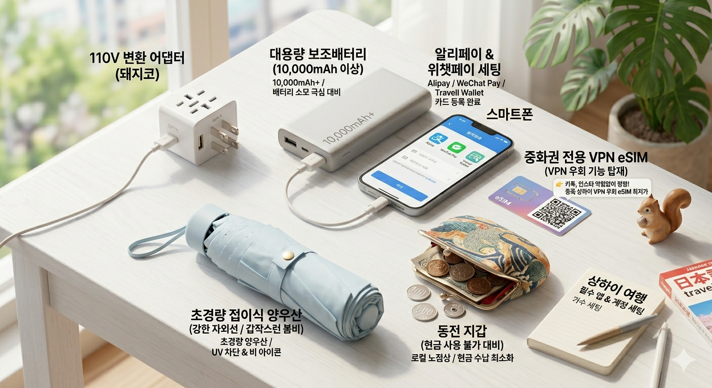 상하이 여행 5월 날씨 옷차림 추천 필수 준비물 리스트 정리