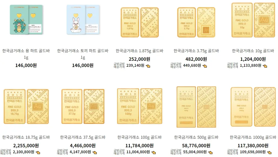 금 시세 확인 방법, 실시간 금 시세