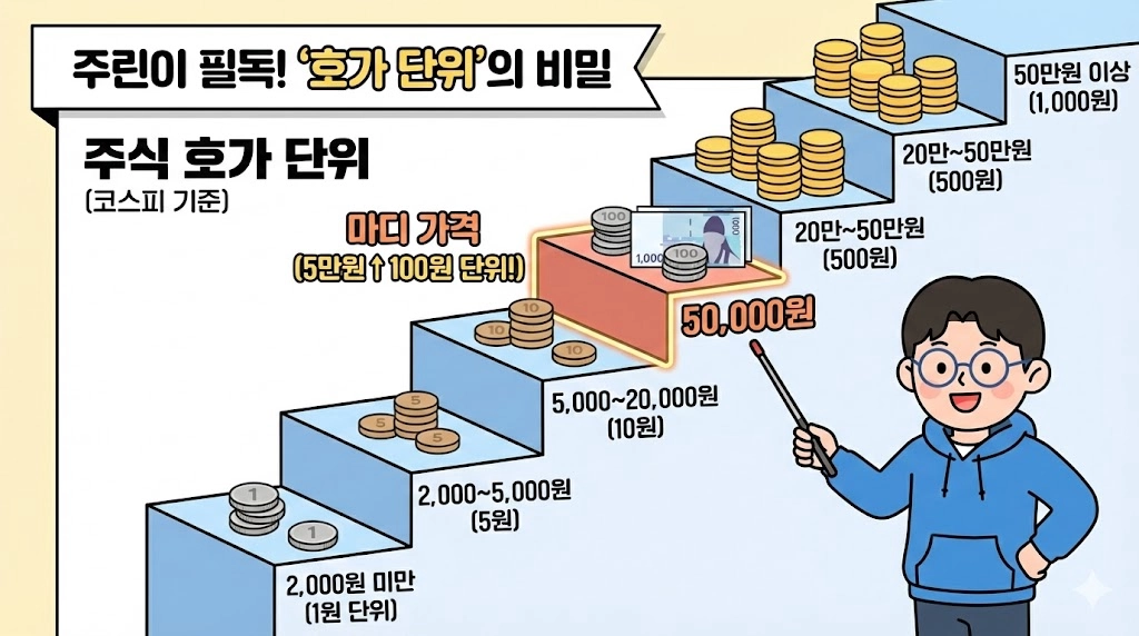 주식 초보 필독! 돈 버는 '호가 단위'와 '체결 강도' 완벽 분석