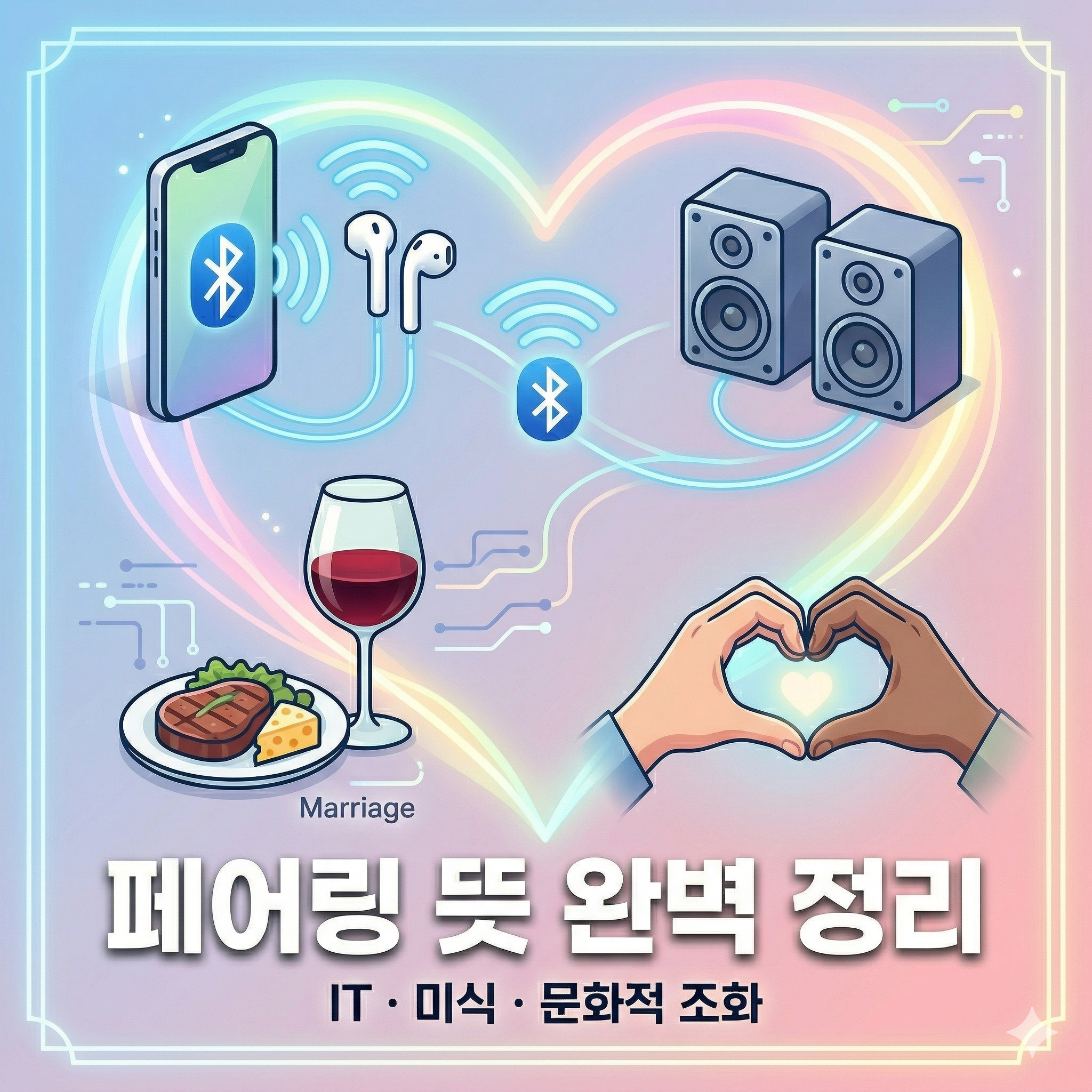 페어링 뜻 완벽 정리: IT 기기 연결부터 와인과 하트 페어링까지