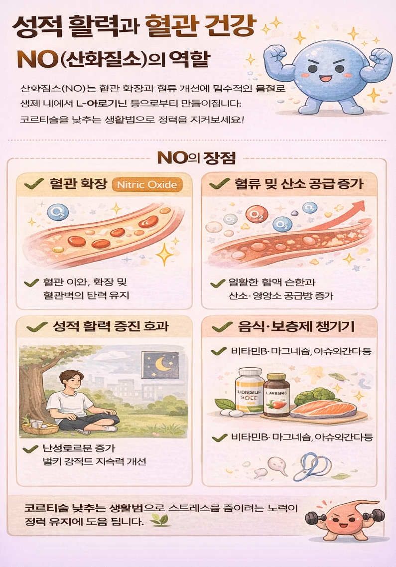 성적 활력과 혈관 건강 — NO(산화질소)의 역할