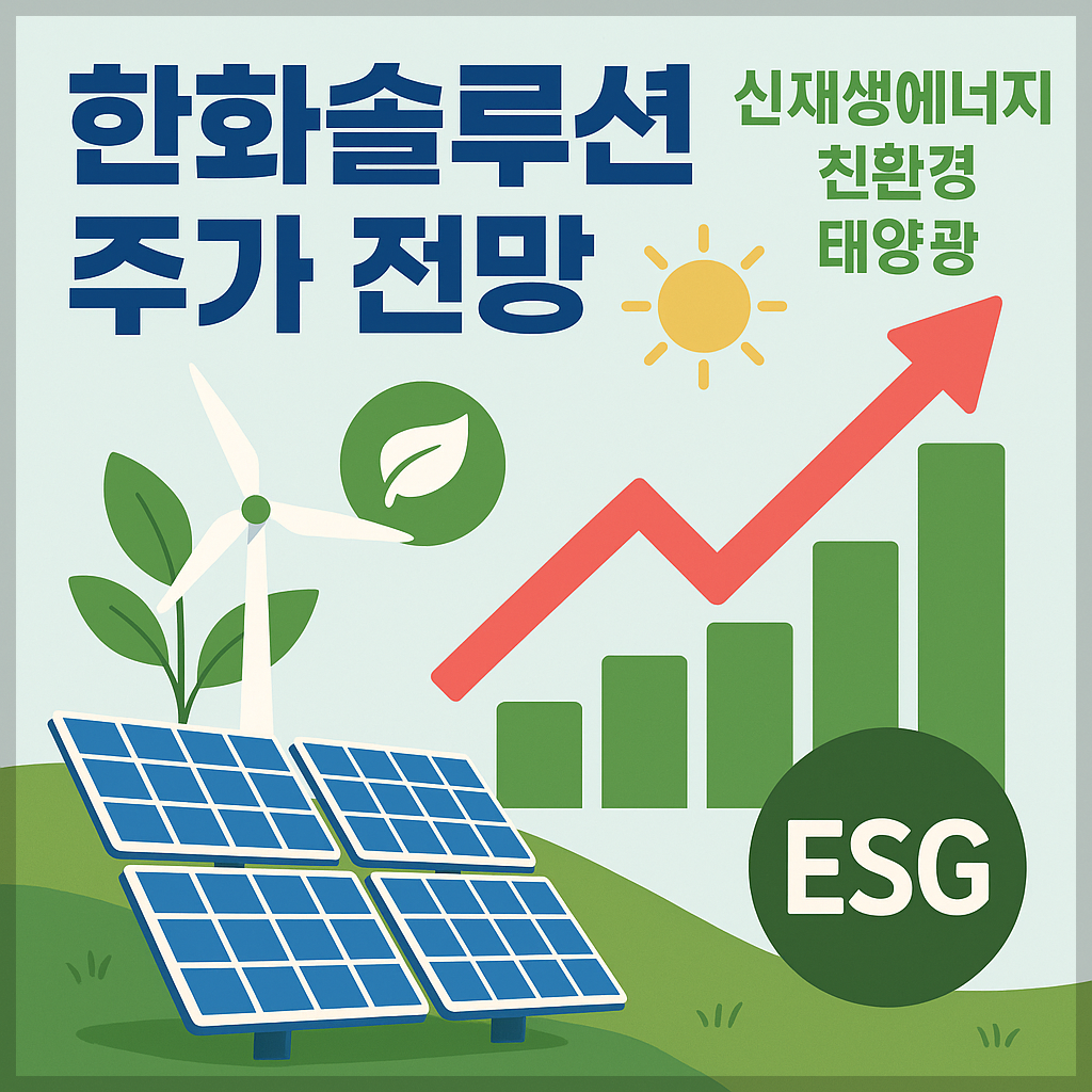 한화솔루션 주가 전망 및 배당금 분석 , 신재생에너지, 친환경, 태양광, ESG