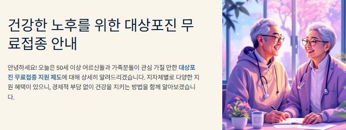 대상포진 무료접종 지자체 및 대상자 바로 확인하기(+2025년 최신정보)