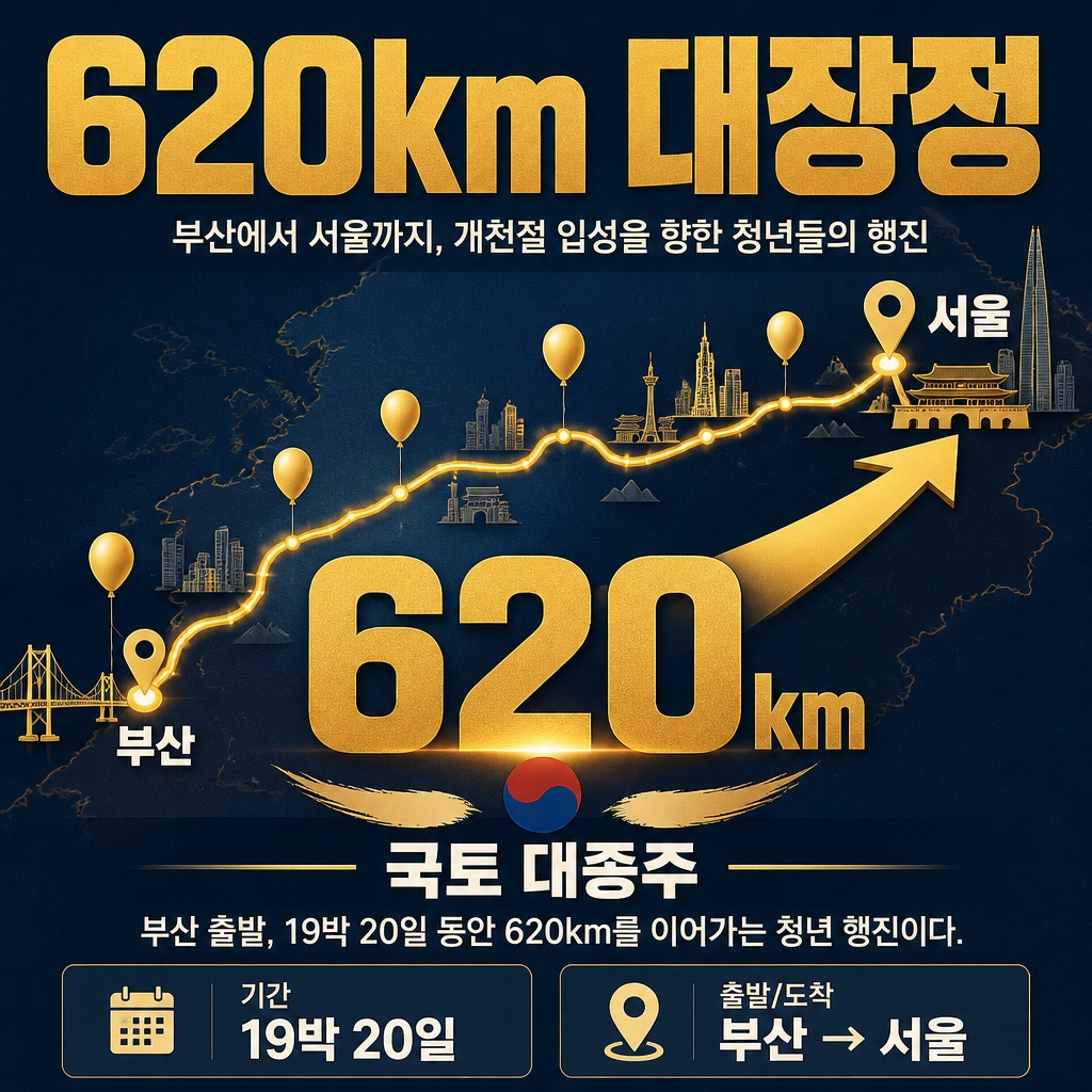 620km 대장정