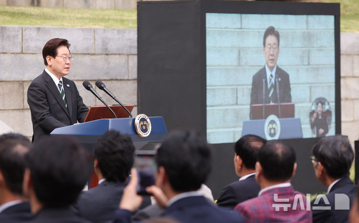 이재명 대통령 축사: 현충사 방문, 이순신 정신과 AI 기술 강국으로의 도약