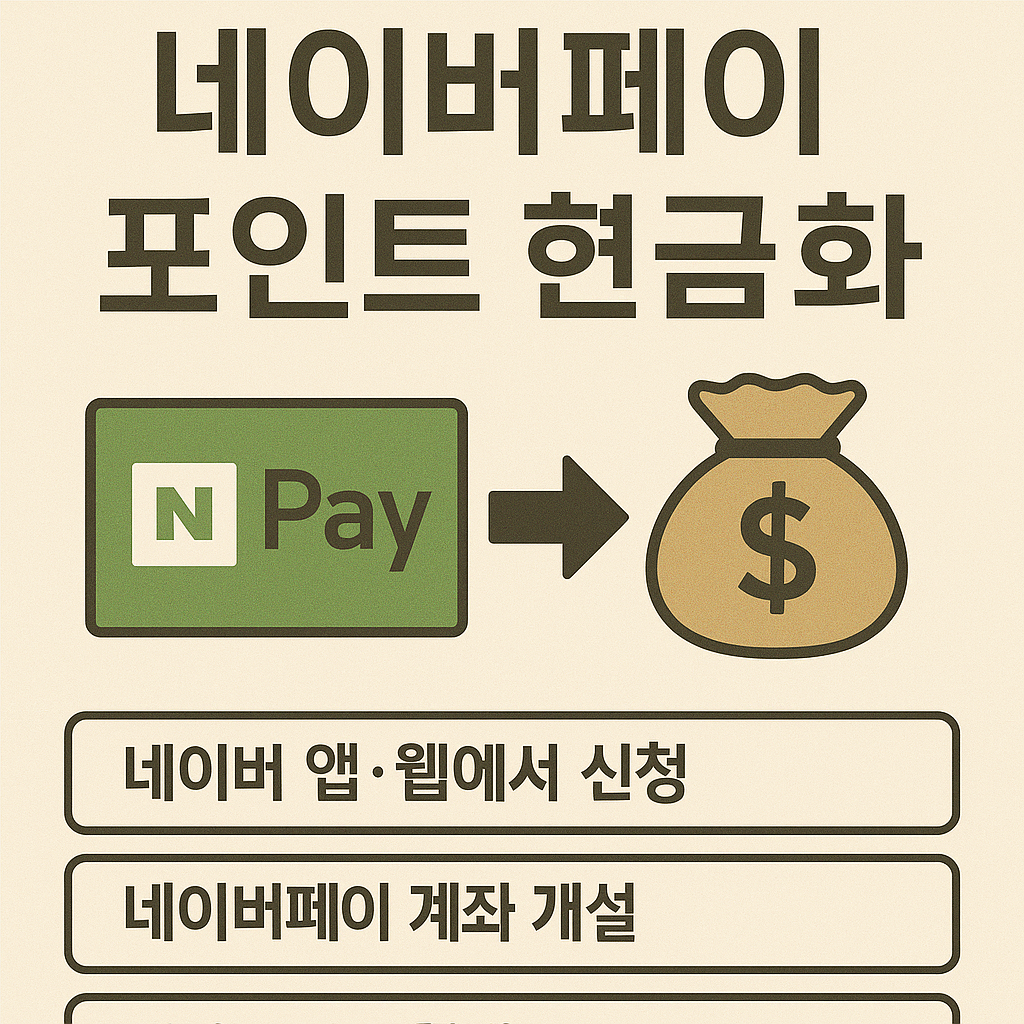 네이버페이 포인트 현금화 가능할까?|머니 전환·사용처 총정리