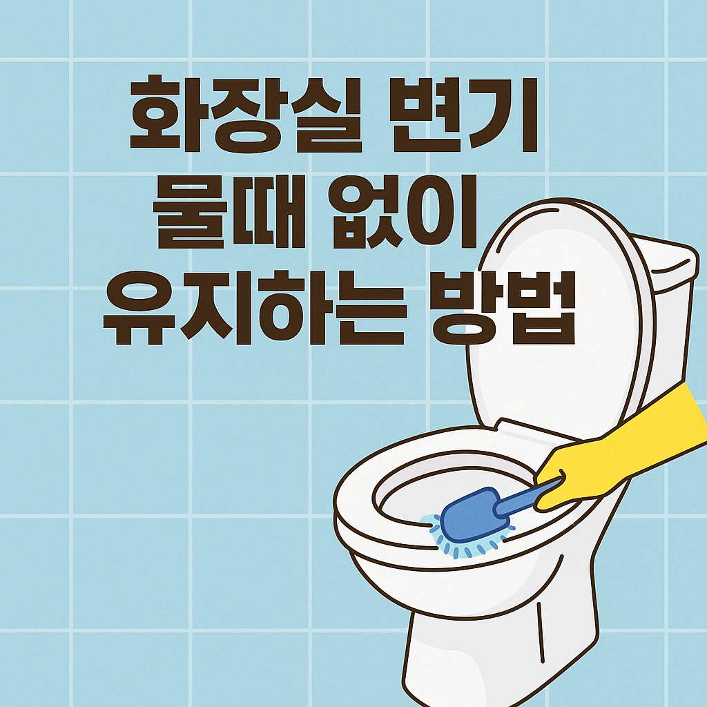 화장실 변기 물때 없이 유지하는 방법