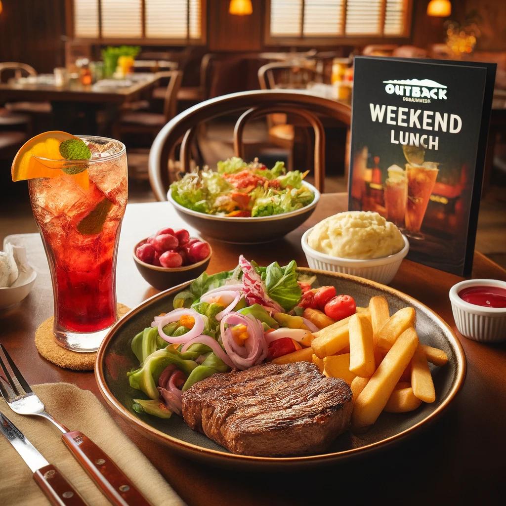 아웃백 런치 주말 에이드