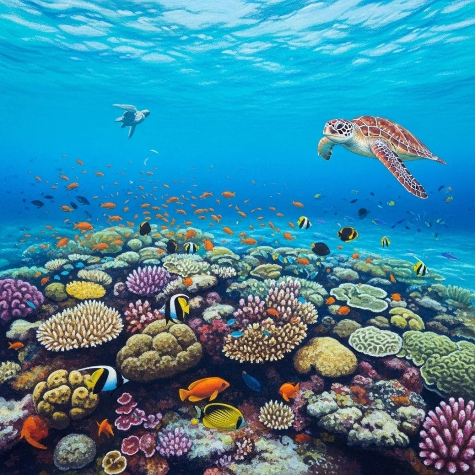 부나켄 국립공원의 생생한 바닷속 풍경