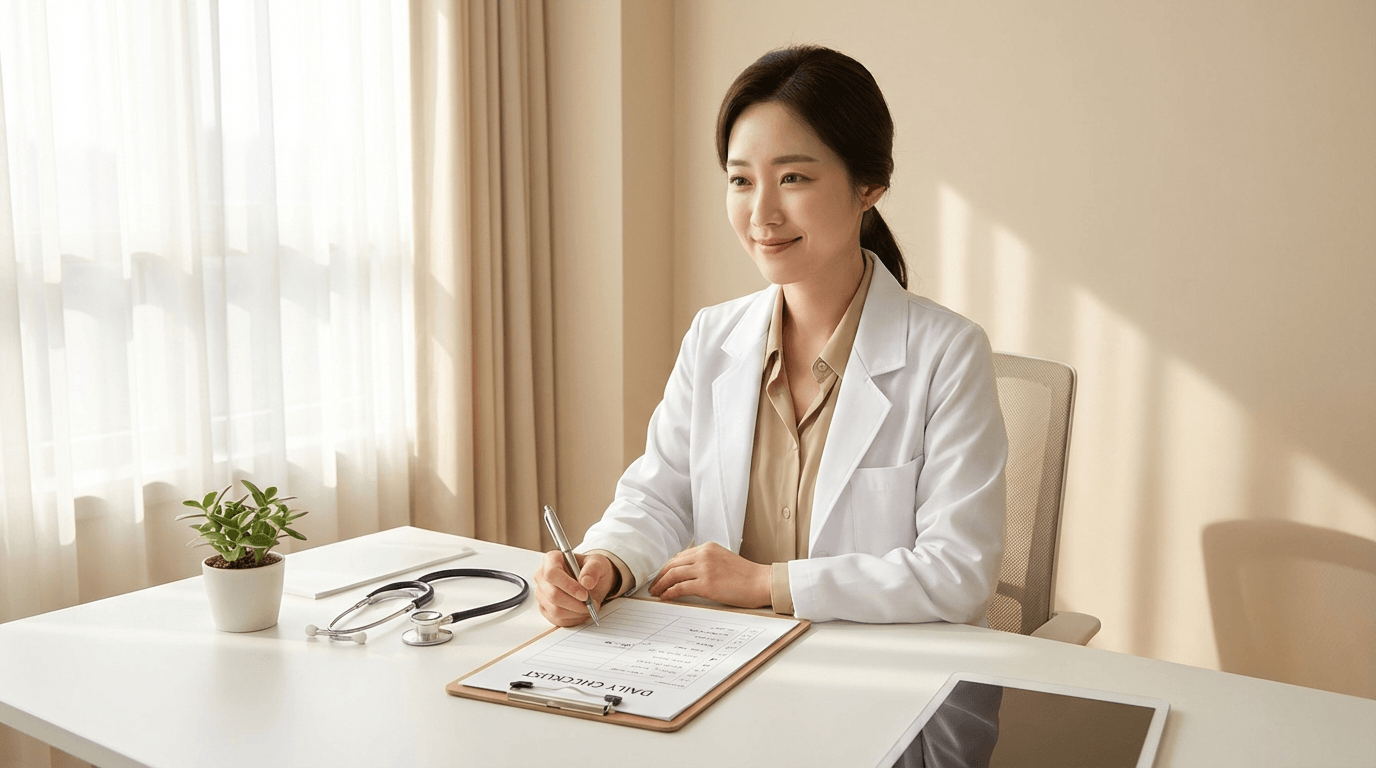 부위별 통증 신호를 점검하는 건강 체크리스트 컨셉