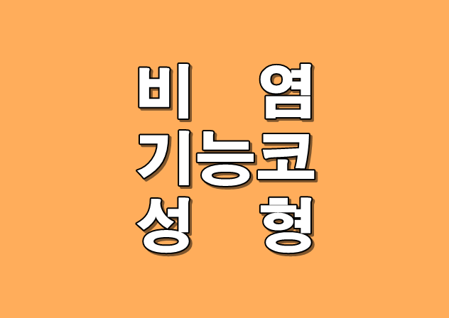 비염 치료를 위한 코성형