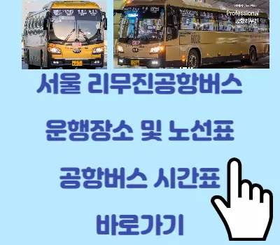 서울 공항리무진 노선표 검색