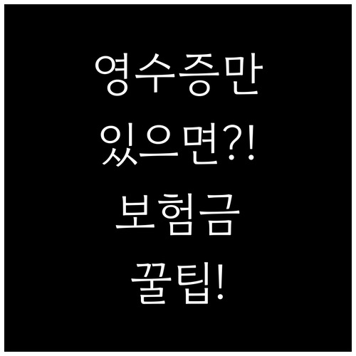 동물병원 영수증으로 보험금 받는 방법..