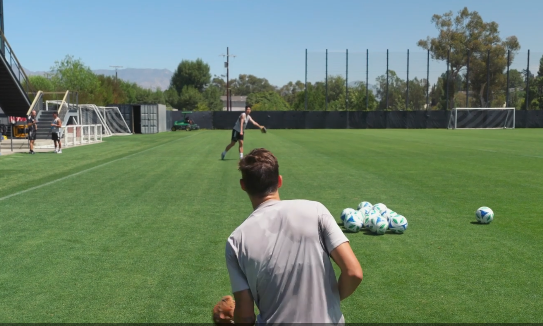 손흥민 다저스타디움 시구 연습